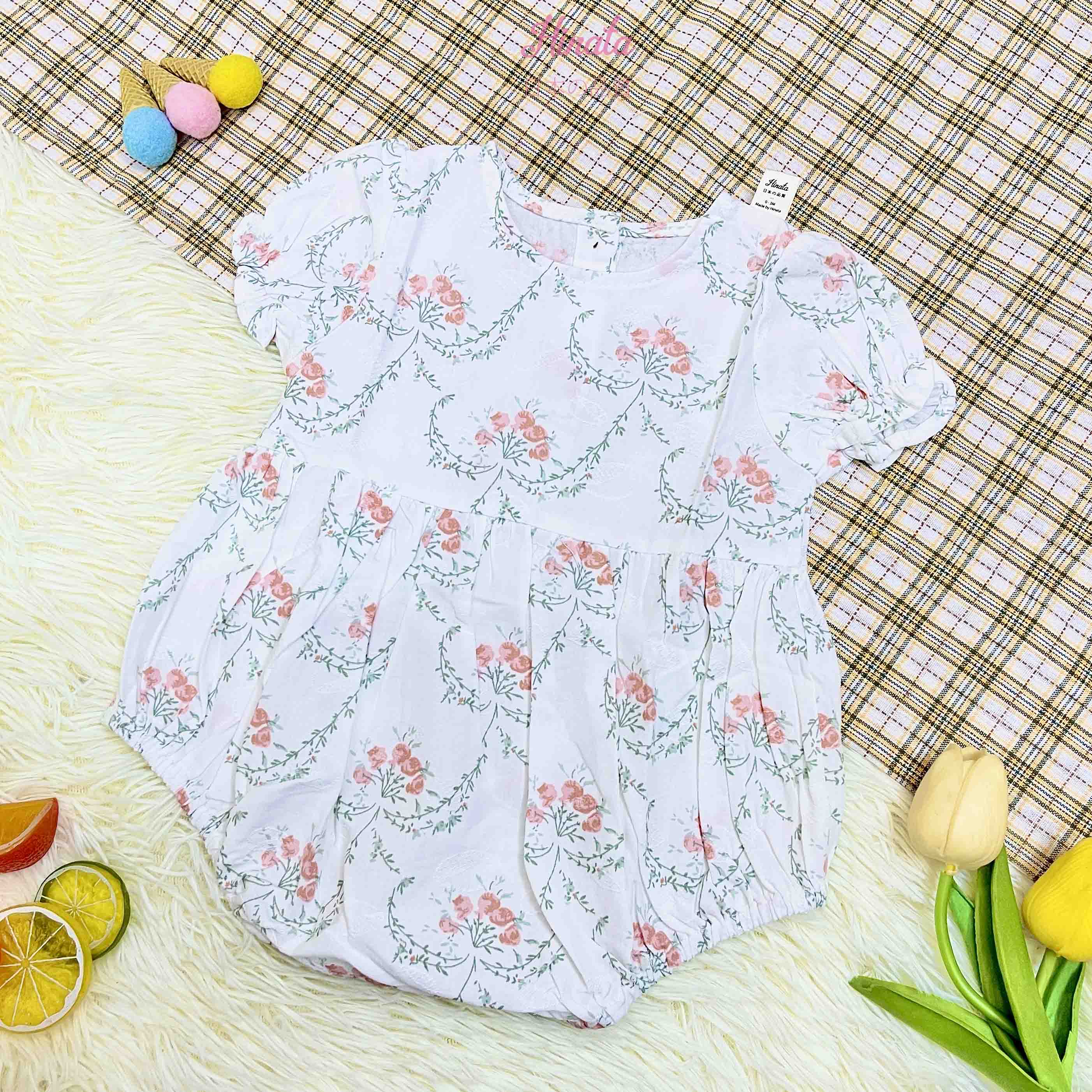 Set Romper dễ thương cho bé gái BF60 - Đạt tiêu chuẩn Oeko-Tex Standard 100