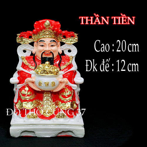 [ Cao 20cm ] TƯỢNG ÔNG THẦN TIỀN  [ COMPOSITE + BỘT ĐÁ