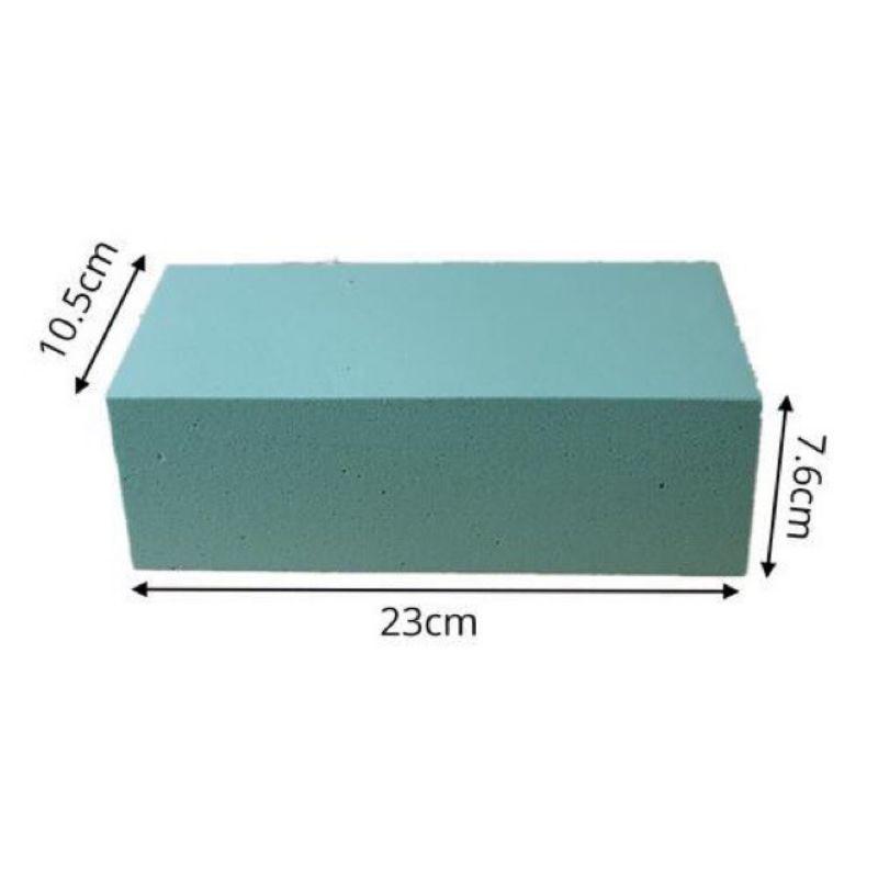 Xốp cắm hoa màu xanh hình chữ nhật 10,5 * 23 * 7,6cm