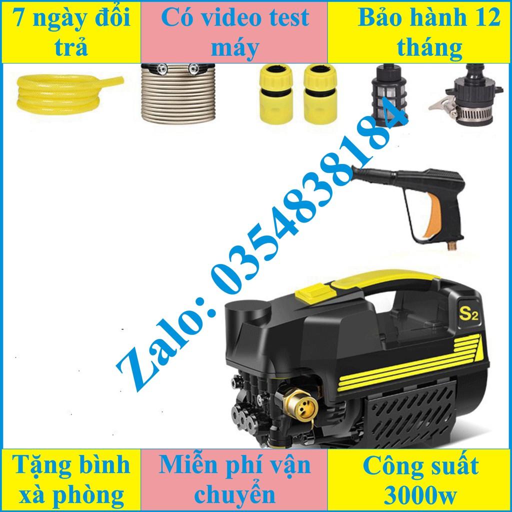 Máy rửa xe công suất mạnh Sakura, Máy rửa xe áp lực cap 2500w- Đánh bay mọi vết bẩn dễ dàng