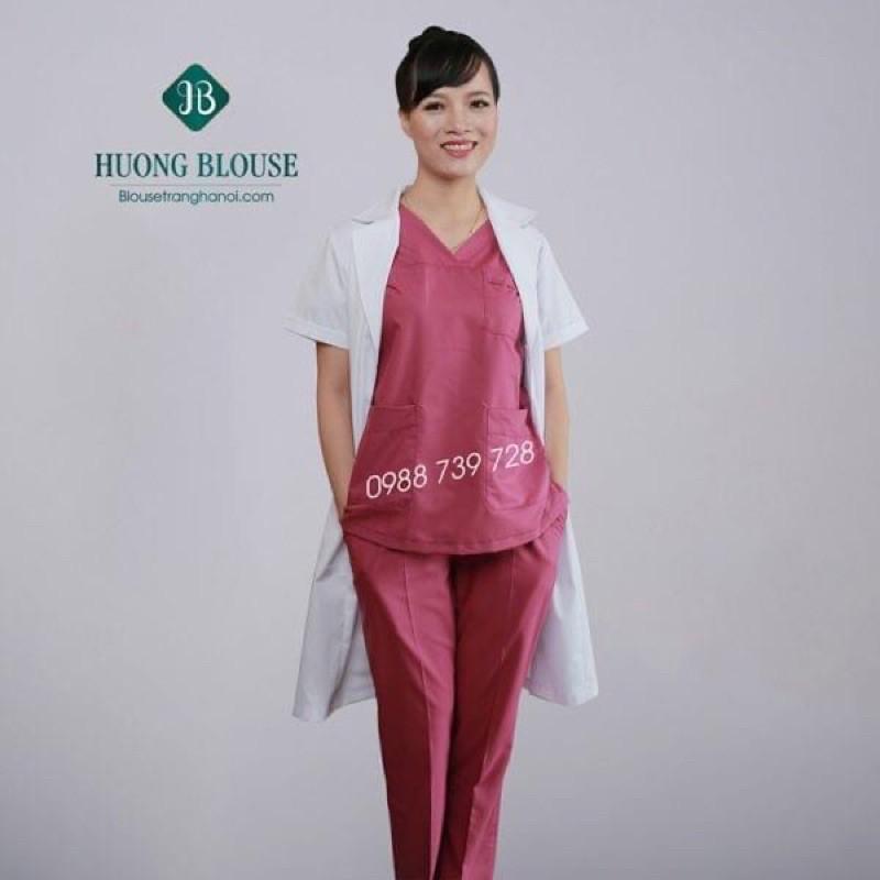 Áo blouse nữ, áo blouse bác sĩ nữ - Blouse trắng hà nội