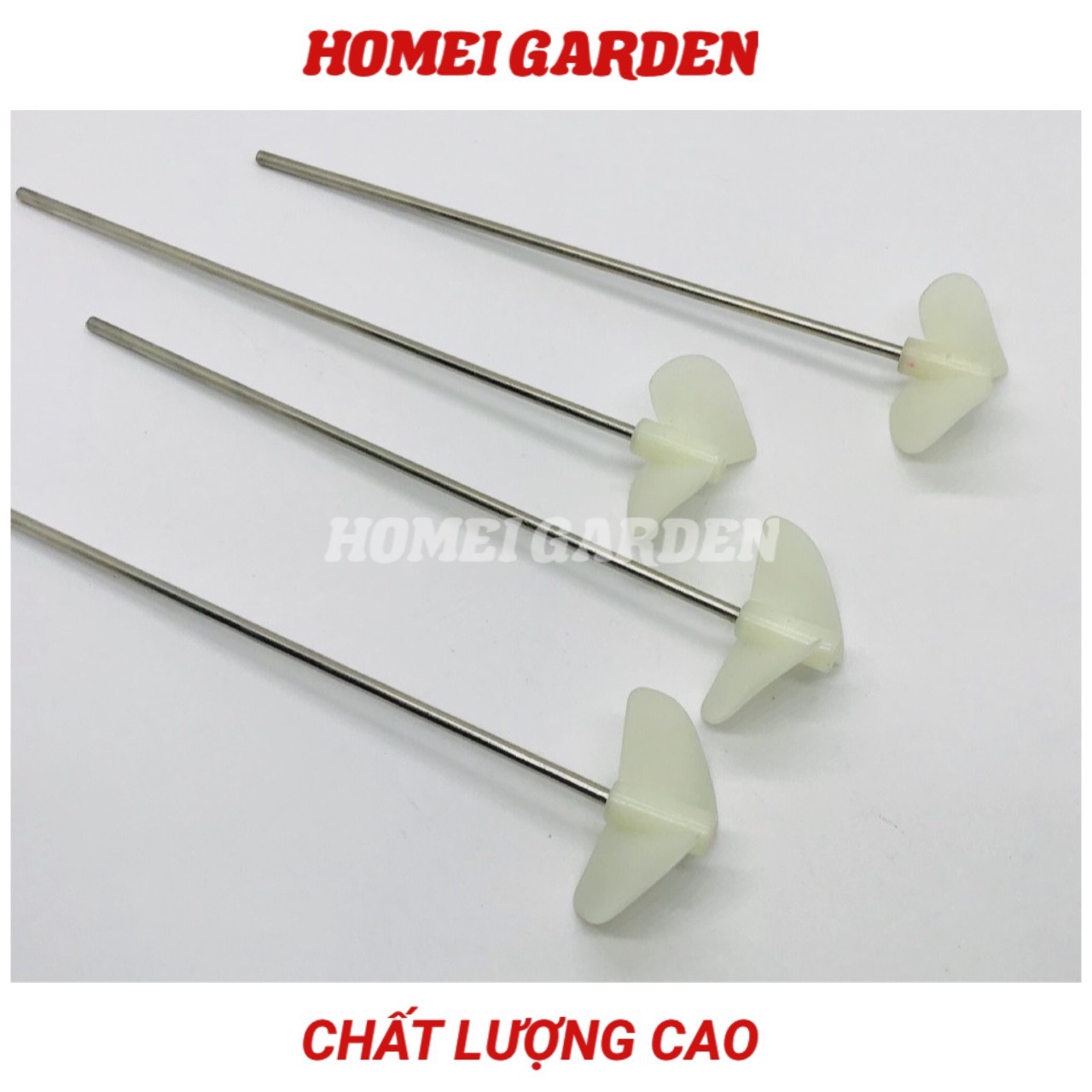 Bộ 4 chân vịt nhựa 2 cánh 26mm kèm 4 trục 2mm 4 khớp nối nhựa chế thuyền chất lương cao - D0165-4