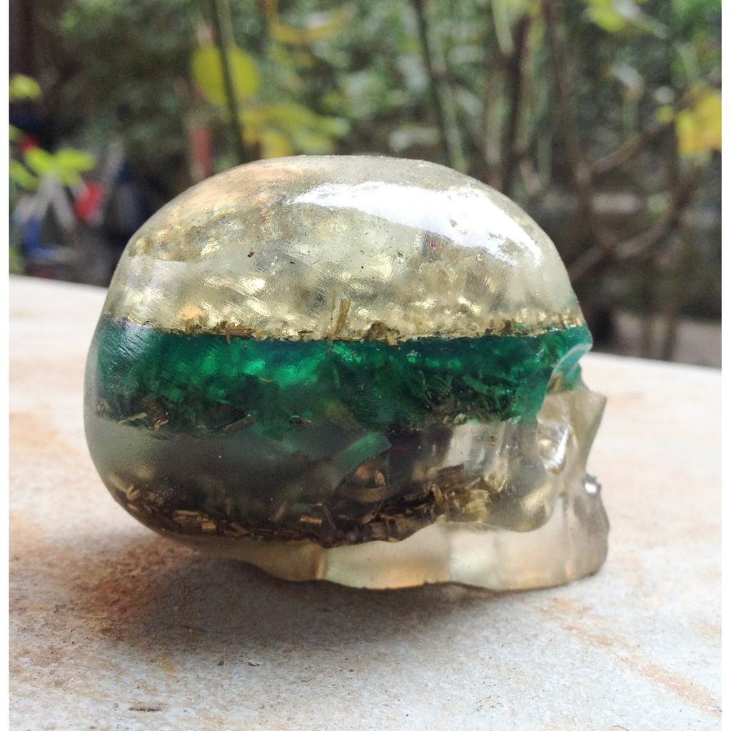 Hộp sọ orgonite (Crystal Skull) Mystery v.3 (Thiền kết nối)