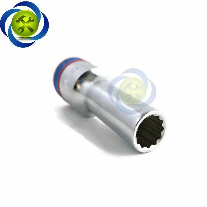 Tuýp 11mm 1/2 Kingtony 423011M loại dài 77mm 12 cạnh màu trắng