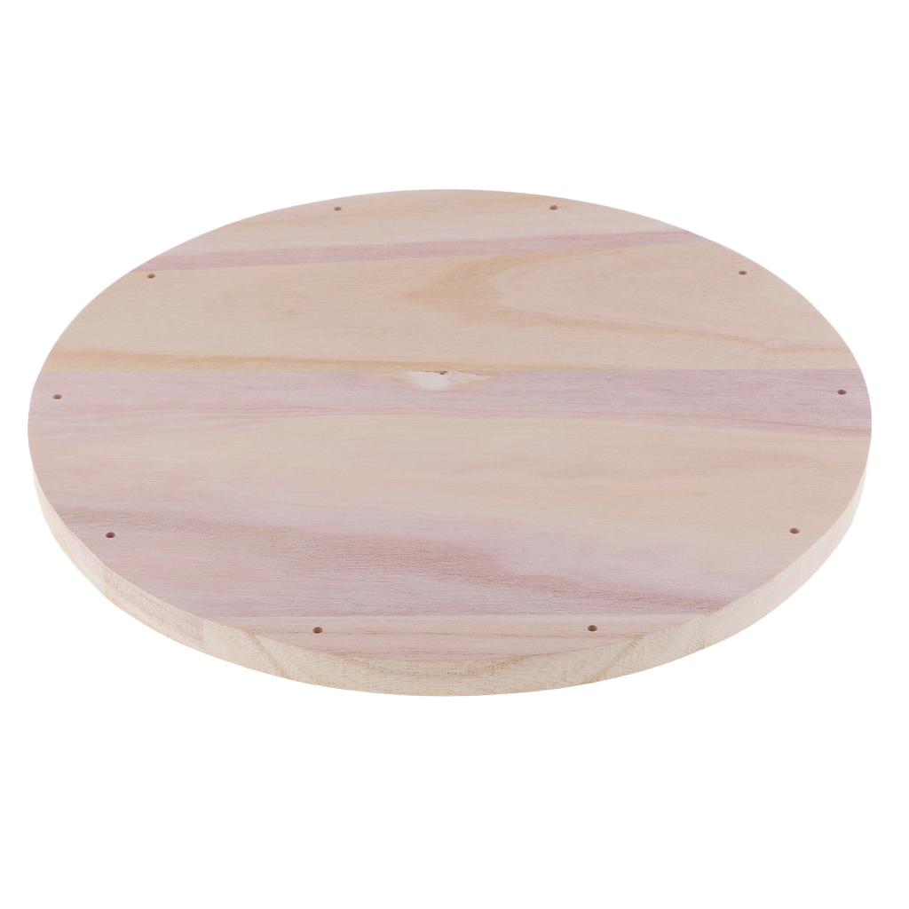 12" Wood Circle Cutouts Unfinished Blank Round Wood Cutouts Plaque DIY Craft