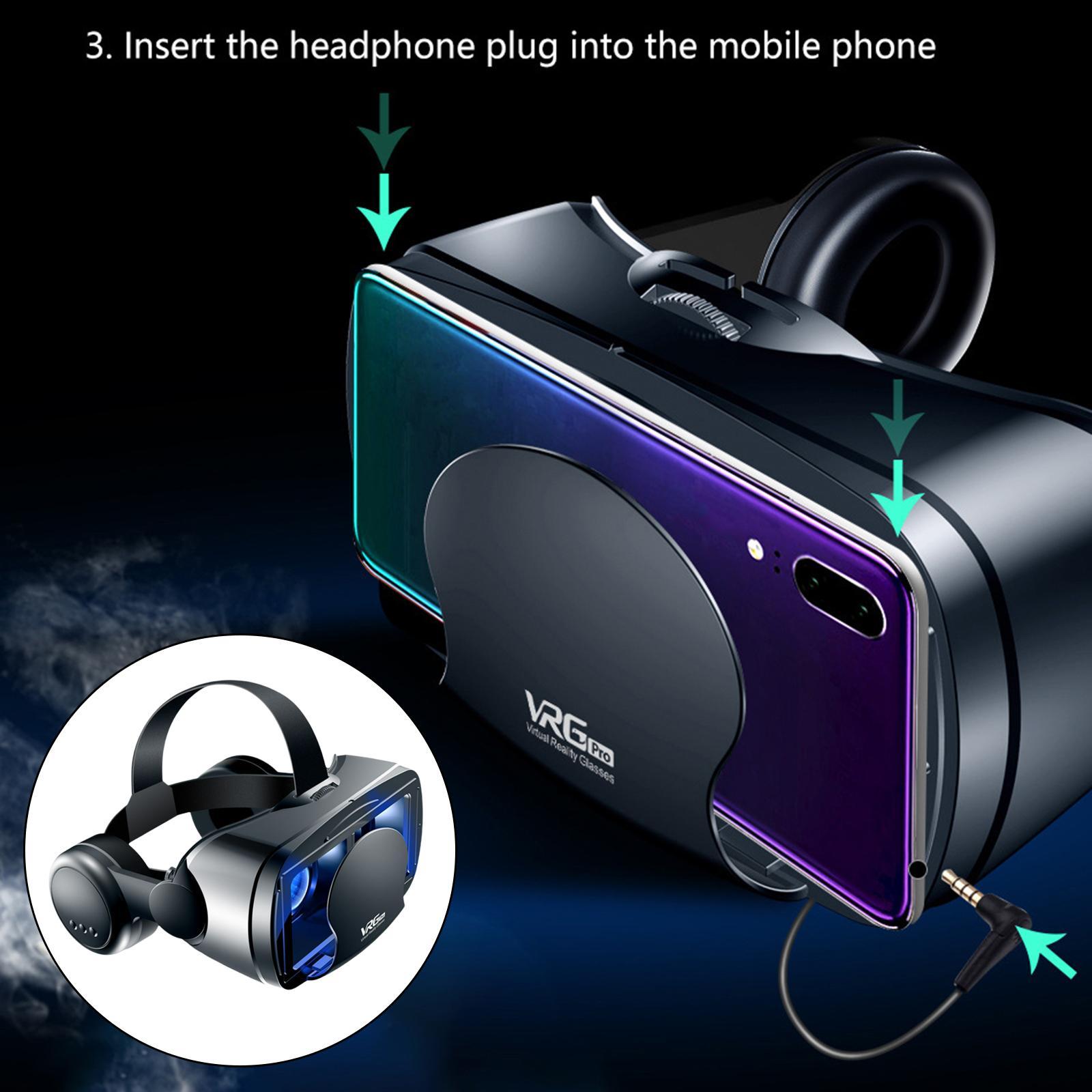 3D Glasses Adjustable Headset for 5-7" Phones