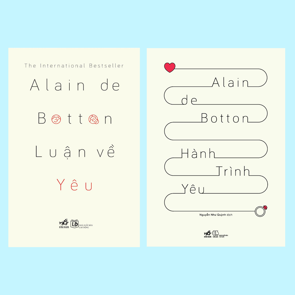 Sách - Combo Luận về yêu - Hành trình yêu (Alain de Botton) - Nhã Nam Official