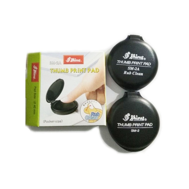 Khay mực lăn tay tròn Shiny - SM2