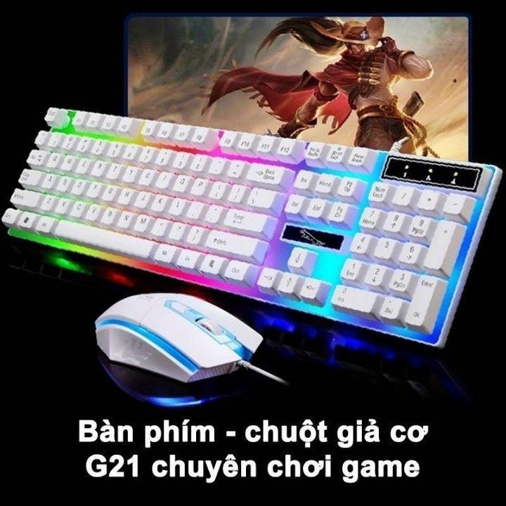 Bộ Bàn Phím Gaming có dây Kèm Chuột Máy Tính Con Báo Có LED 7 Màu Ấn Tượng