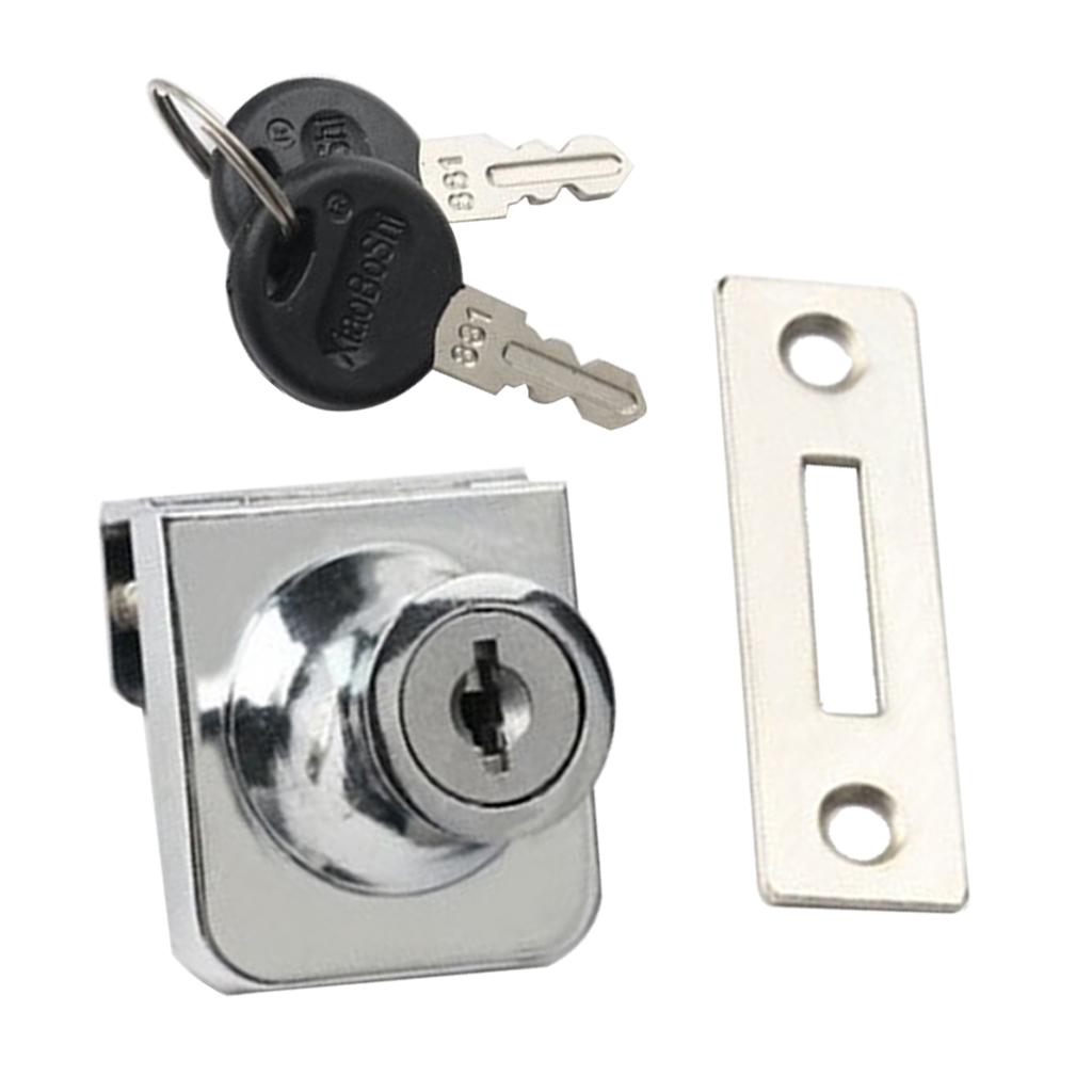 Ổ Khóa Cửa Tủ Kính Kèm Chìa Khóa Tiện Lợi