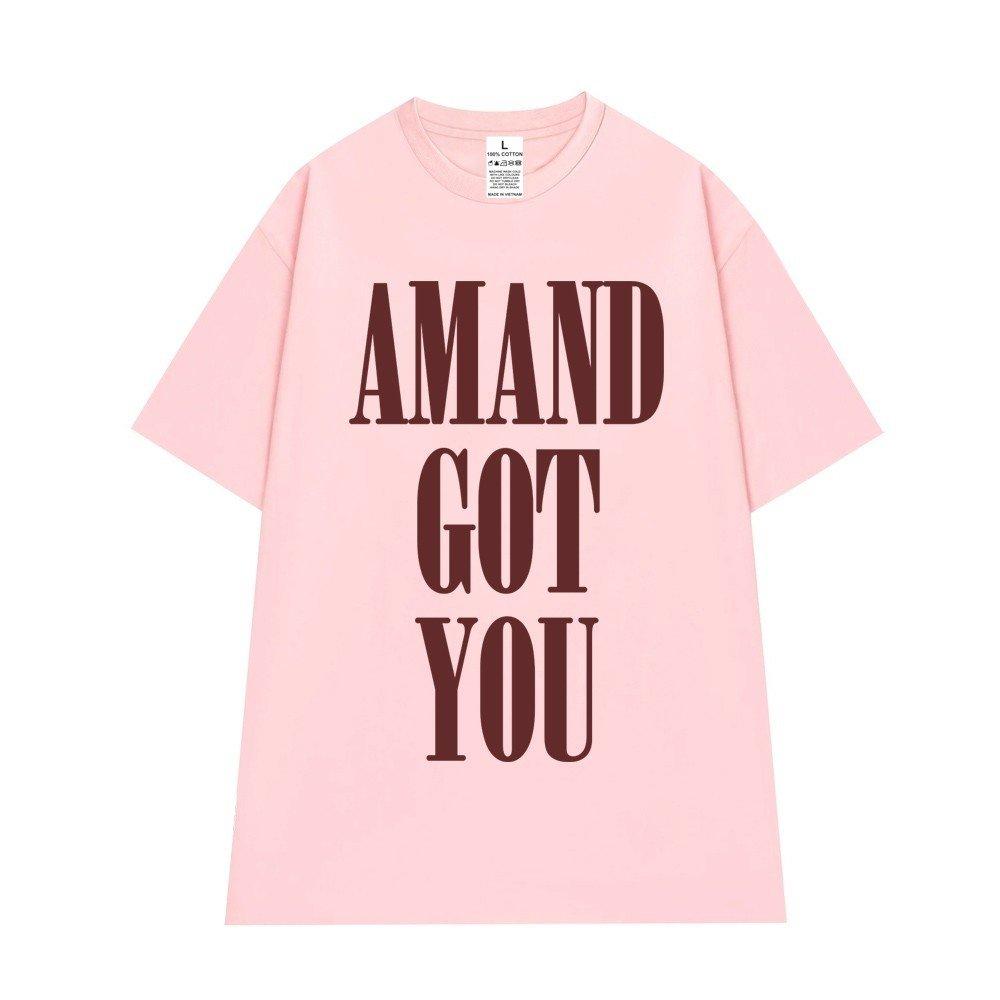 Cao cấp - Áo thun tay lỡ unisex nam nữ oversize in chữ Amand Got You