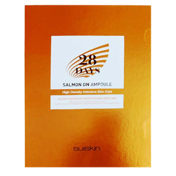 Hộp 28 chai Tinh chất Tế bào gốc DNA Trứng Cá Hồi tái tạo, phục hồi da Suiskin Salmon DN Ampoule 28 days 2ml/chai