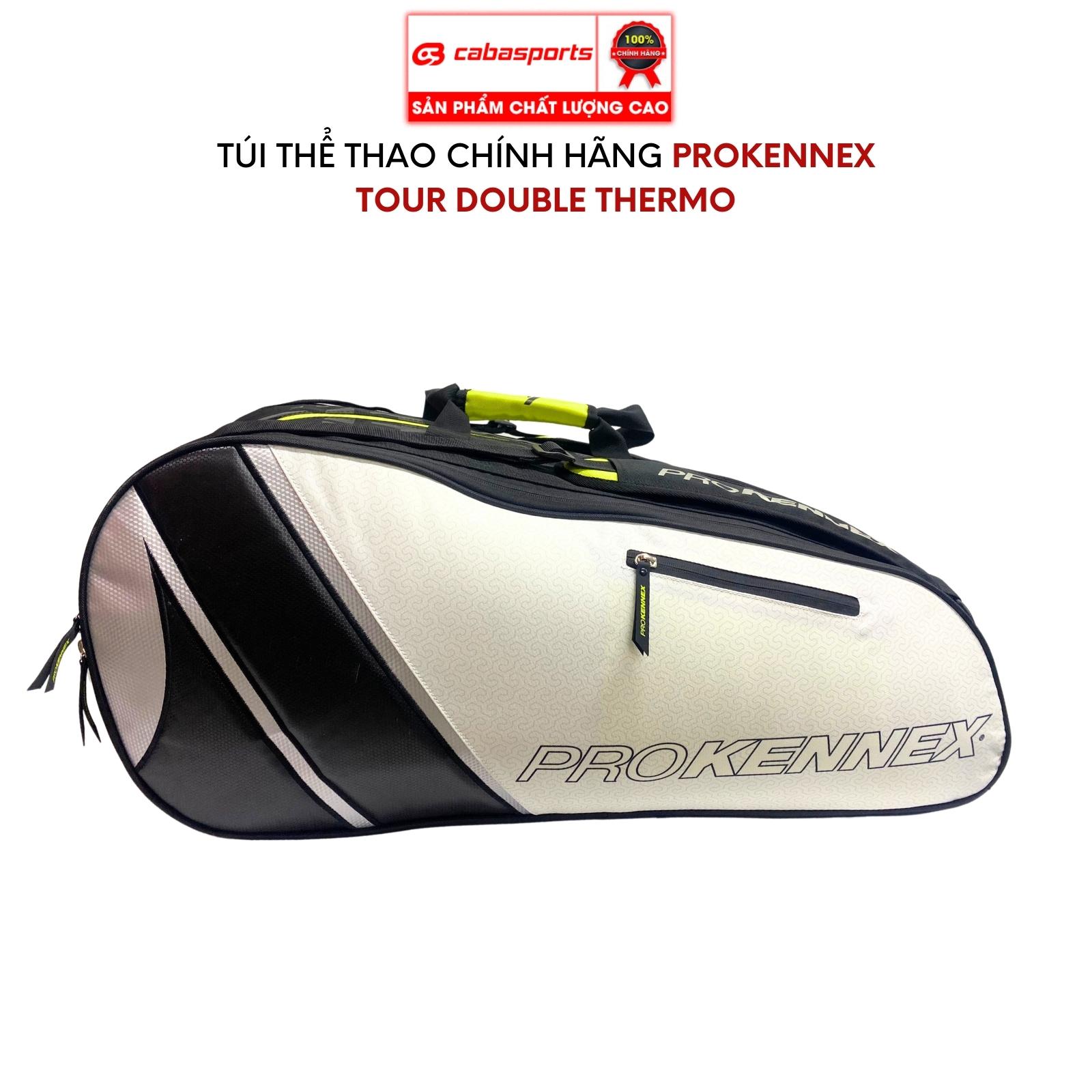 Túi thể thao Prokennex Tour Triple Thermo cao cấp chính hãng, Túi đựng phụ kiện du lịch thể thao 3 ngăn siêu rộng rãi