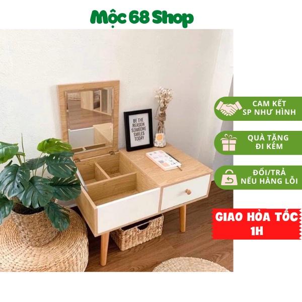 Bàn phấn trang điểm mini - Bàn trang điểm bệt đa năng - Makeup Vanity Table