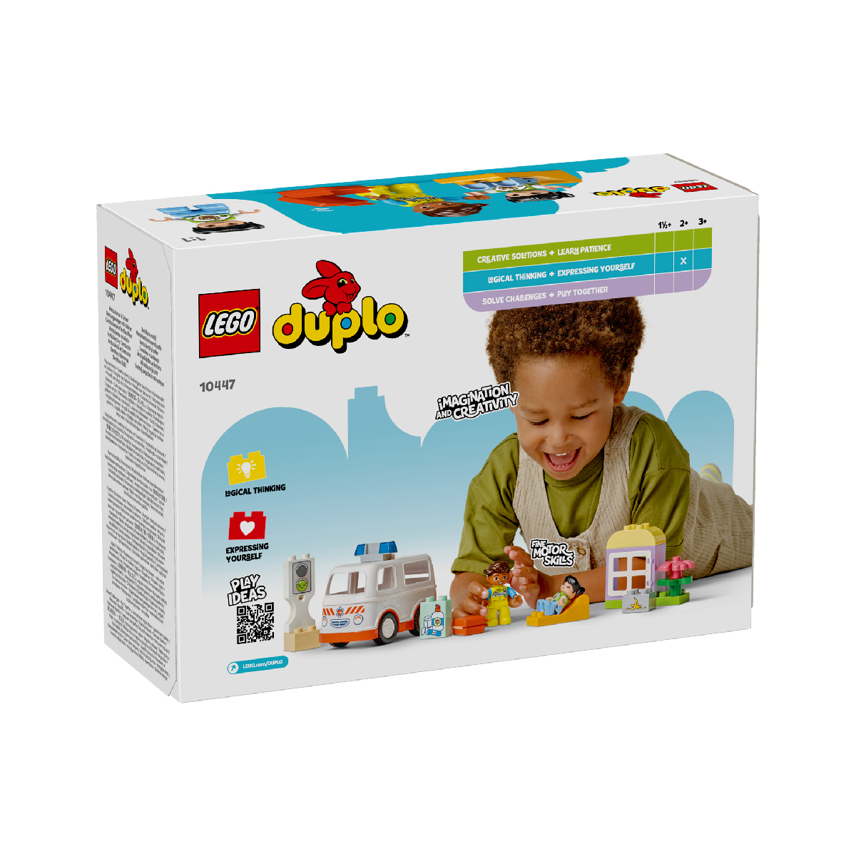 Đồ Chơi Lắp Ráp Xe Cứu Thương &amp;amp; Tài Xế LEGO DUPLO 10447 (19 Chi Tiết)