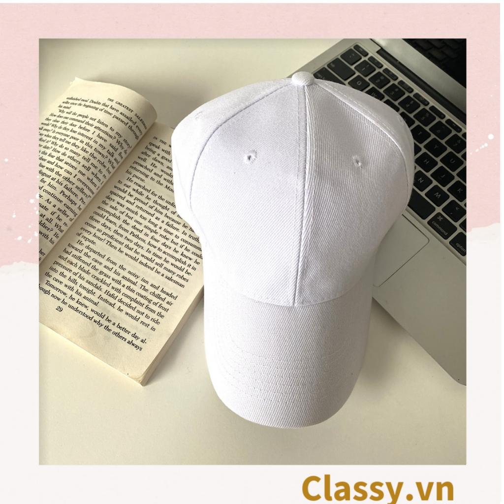 Nón lưỡi trai mũ lưỡi trai Classy nhiều màu, chất liệu khaki cao cấp, thích hợp cho cả nam và nữ PK1130