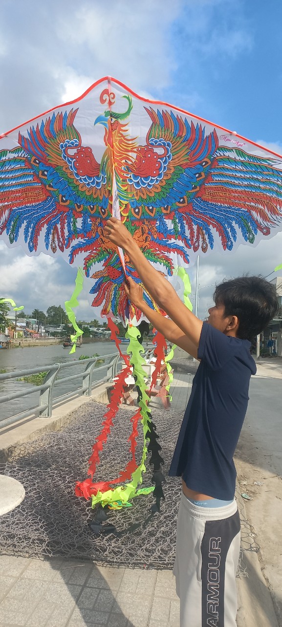 Diều phụng 9 đuôi siêu to 180x350cm