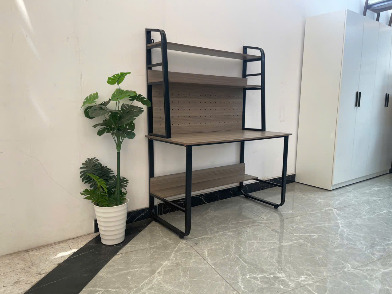 Bàn học sinh, bàn làm việc kèm kệ sách siêu tiện lợi Juno Sofa