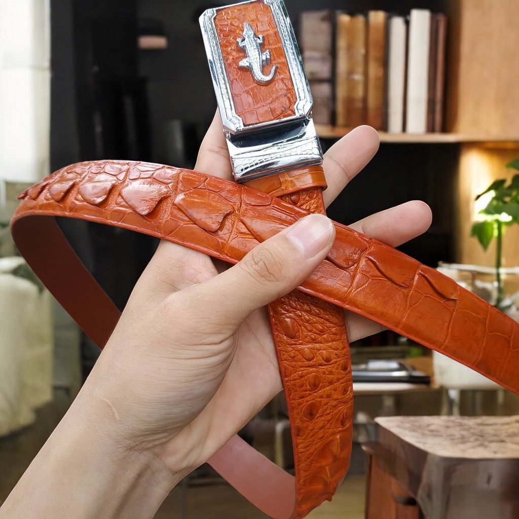 Thắt Lưng Cá Sấu Liền Nguyên Miếng