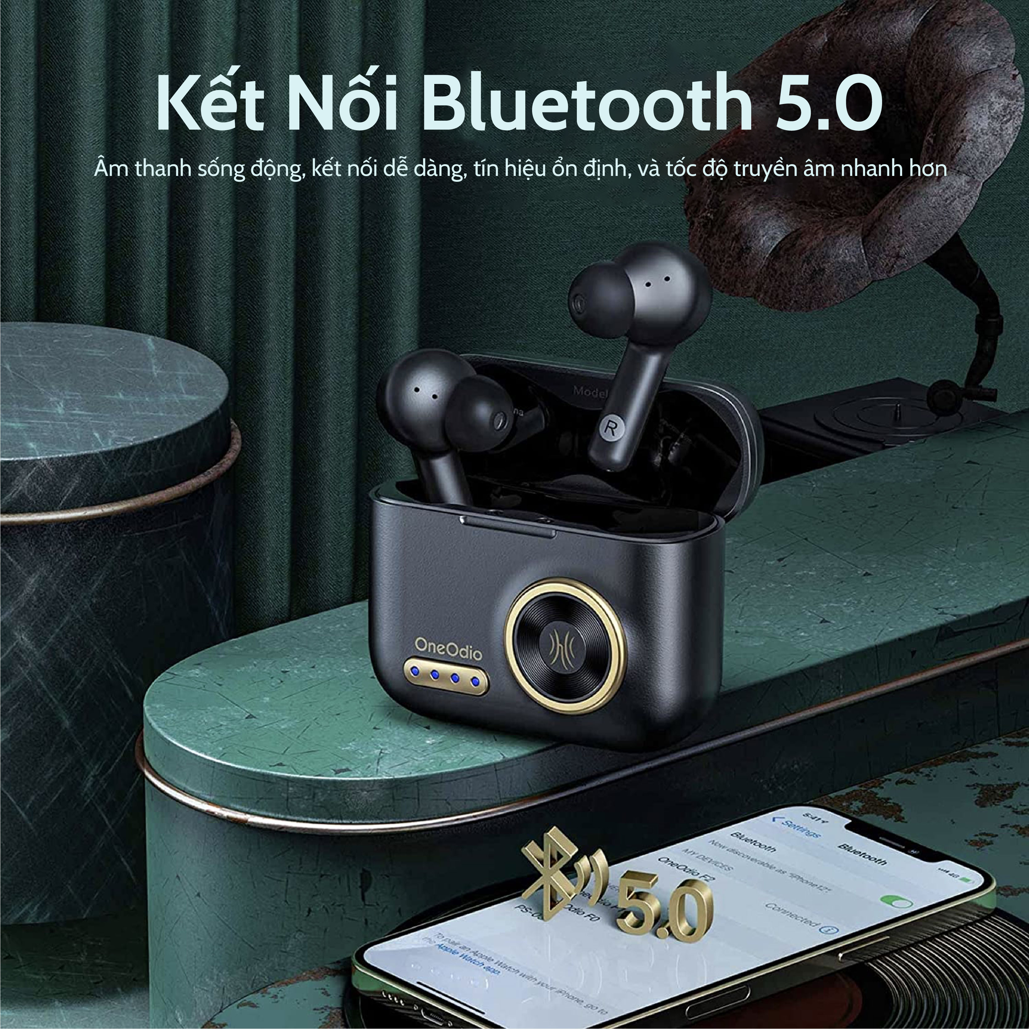 Tai Nghe Bluetooth OneOdio F2 - Hàng Chính Hãng