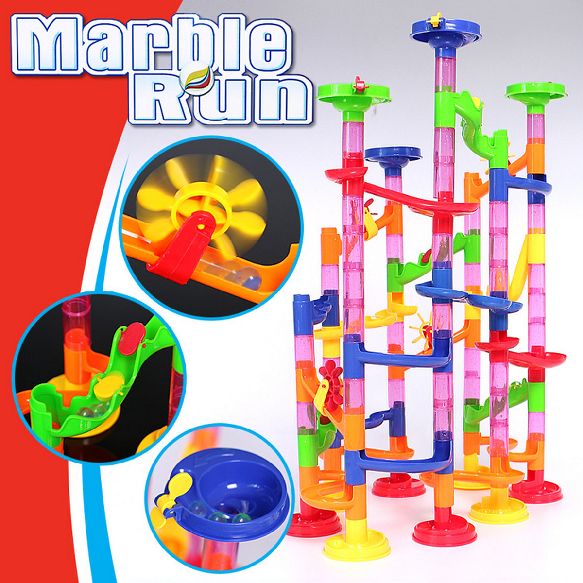 Đồ Chơi Lăn Bi Lắp Ráp Marble Run 105 Chi Tiết Vui Nhộn