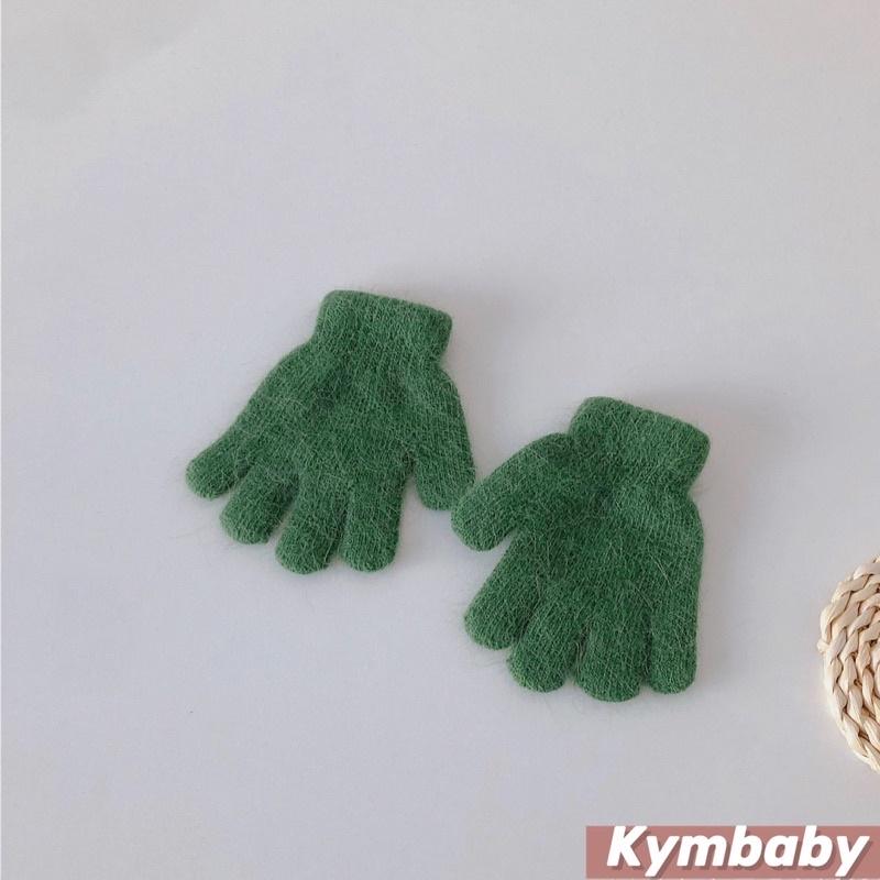 Bao tay dệt kim Đơn màu cho bé B755