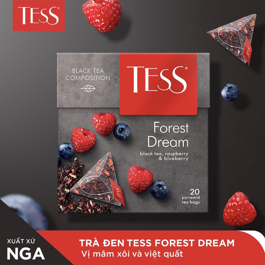 Trà đen Tess Forest Dream vị mâm xôi và việt quất 20 gói/hộp