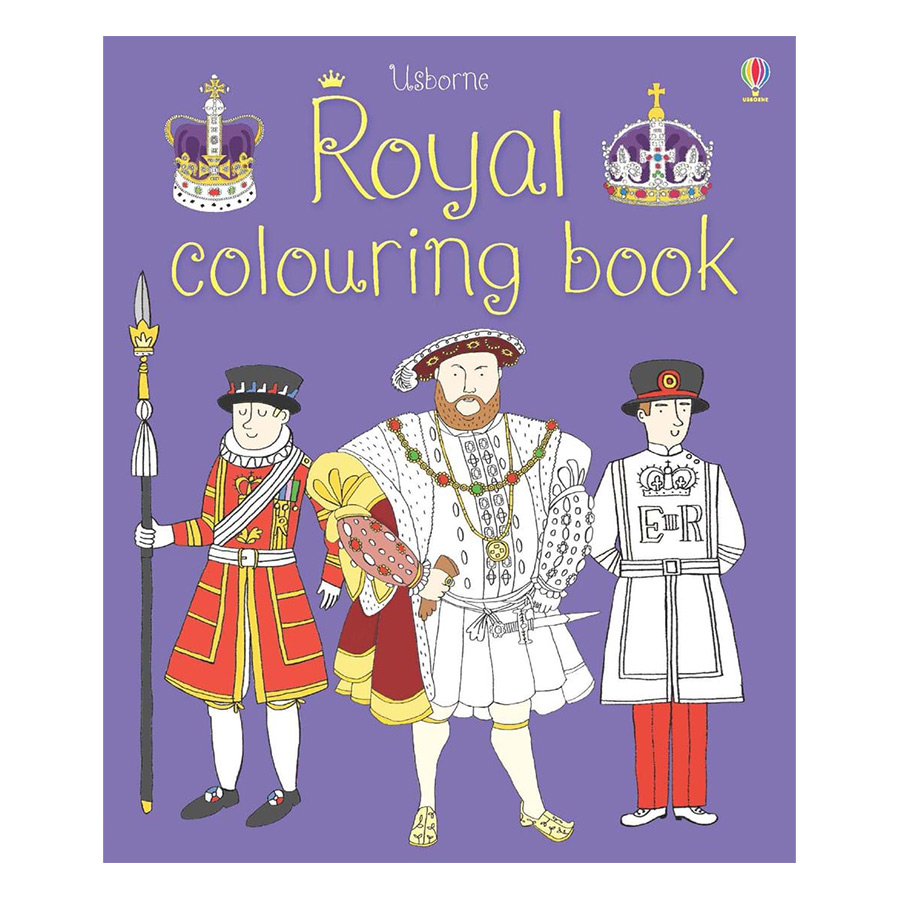 Usborne Royal colouring book