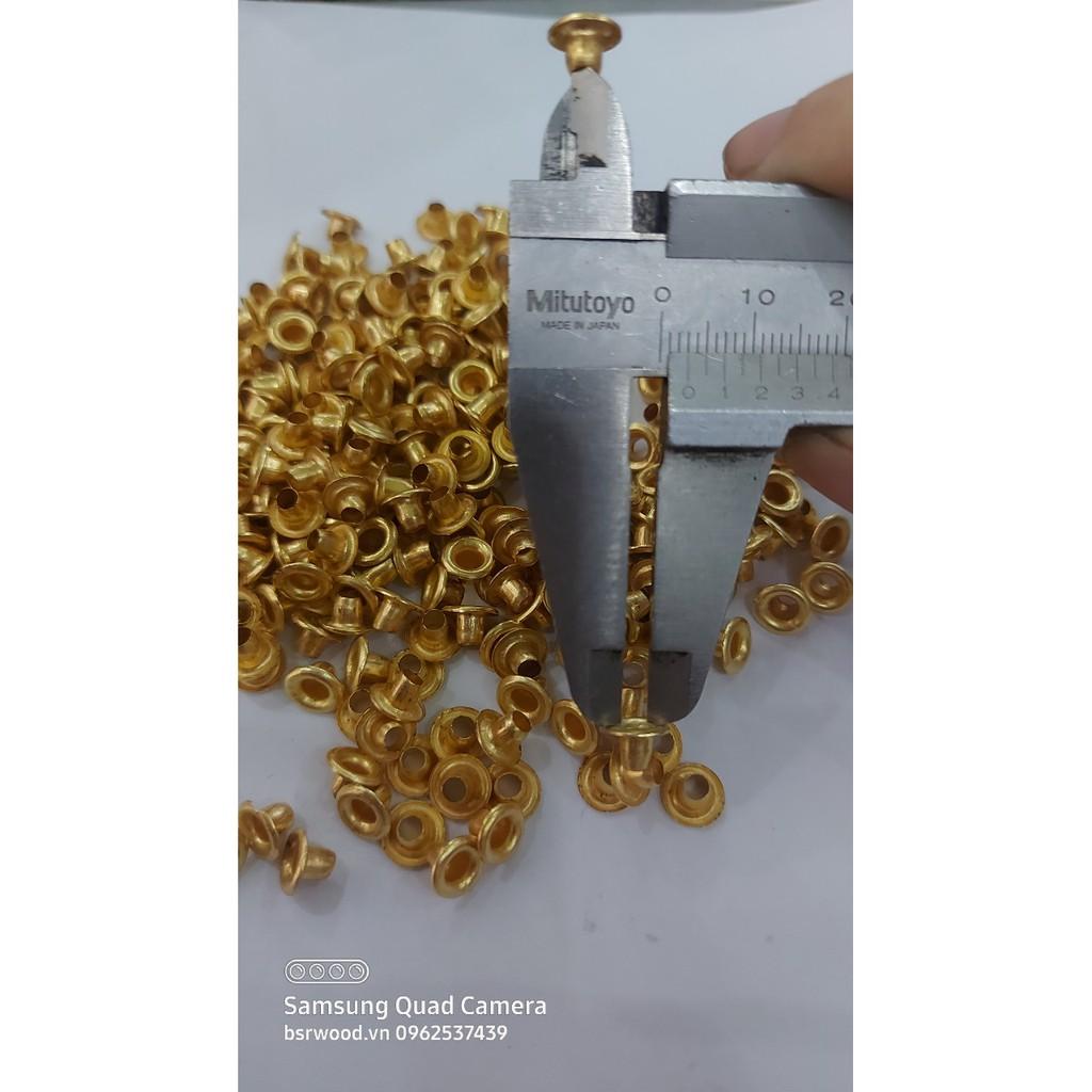 Khoen ore 3mm Khuy mắt cáo đóng bạt, bấm bạt, bấm túi giấy Bằng sắt xi Túi 1000 cái