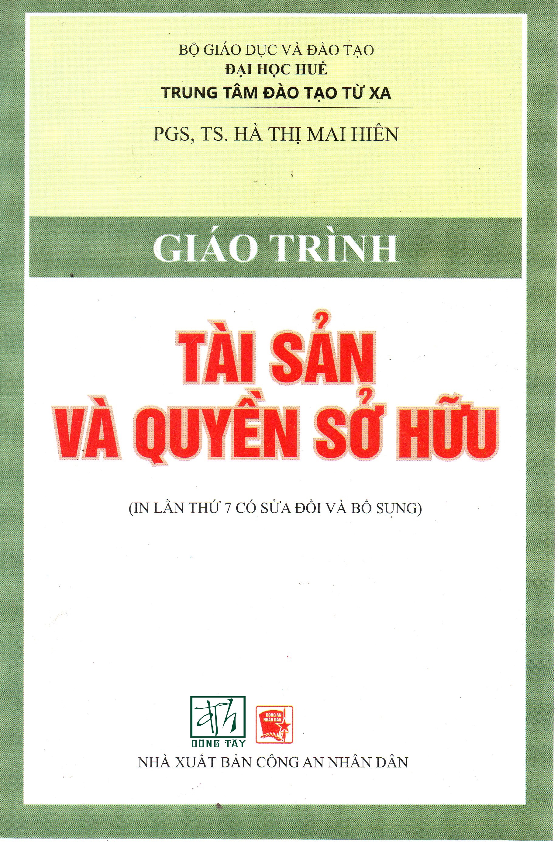 Giáo trình tài sản và quyền sở hữu