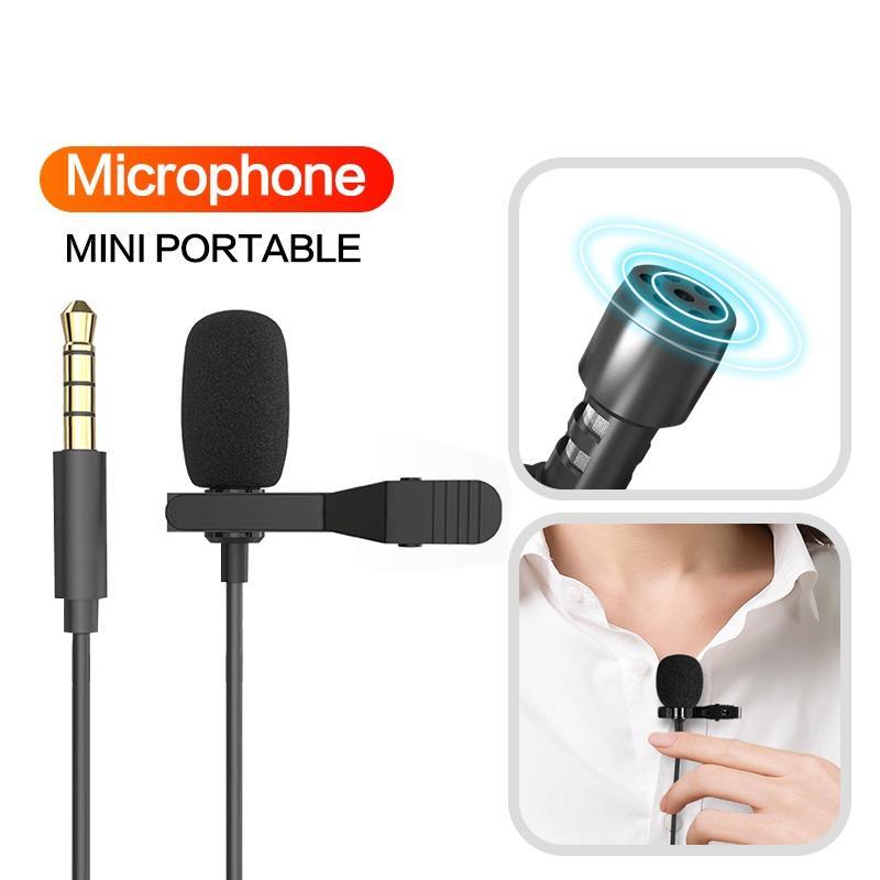 Micro kẹp cổ áo Ankndo có dây nhỏ gọn có giắc cắm 3.5mm dành cho loa PC điện thoại