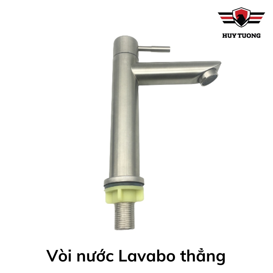 Vòi Rửa Mặt Lavabo Lạnh 100% inox 304 Vòi Nước Rửa Tay sang trọng đặt trên thành Lavabo không rỉ cao cấp - Huy Tưởng