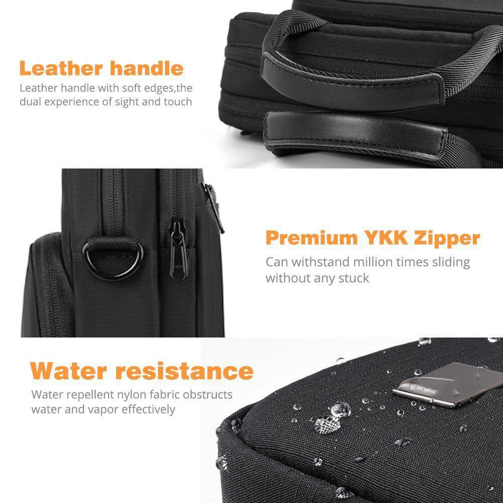 Túi đeo chéo dáng dọc Wiwu chống sốc dành cho ipad, surface, macbook, laptop 12.9 inch, 13 inch