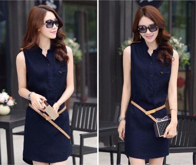 ĐẦM JEAN SUÔNG SÁT NÁCH