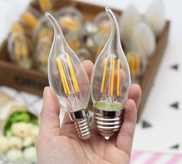 Bộ 10 bóng đèn Led Edison C35 4W hình nến đui E14