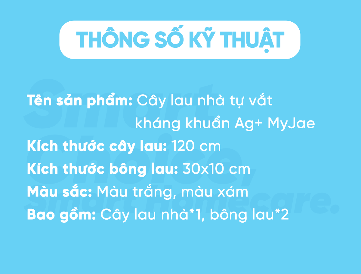 Cây lau nhà tự vắt thông minh sợi microfiber