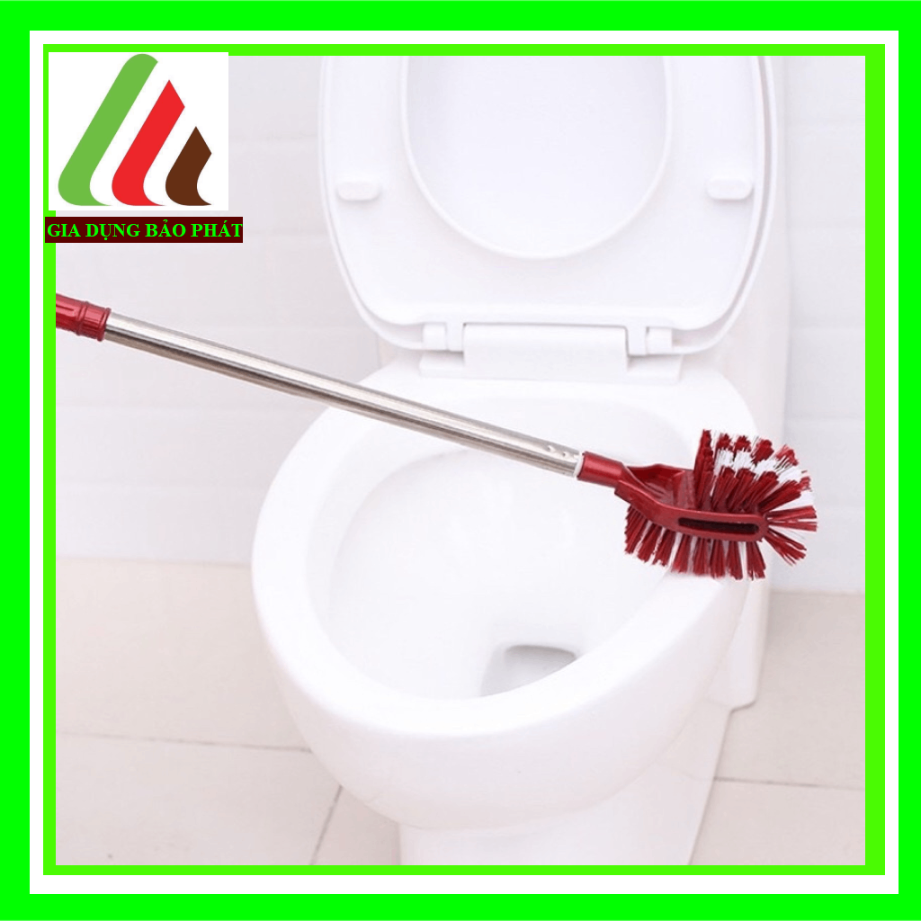 Cọ toilet 2 đầu cán inox dài 63cm