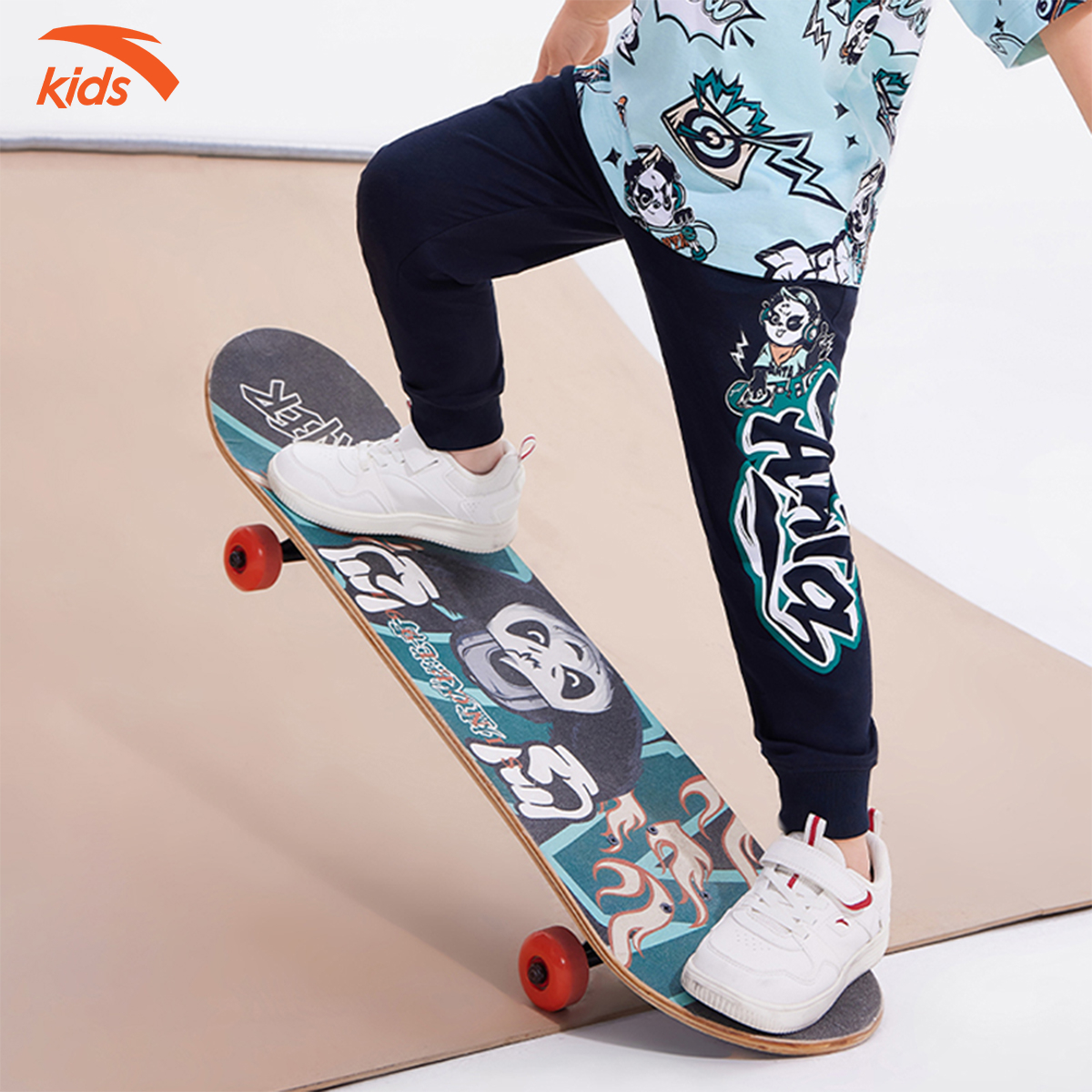 Quần dài bé trai Anta Kids dáng Slim Fit, cạp chun co giãn 4 chiều W352329734