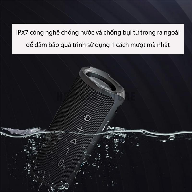 Loa Bluetooth HiFuture Ripple (30W, Nhỏ Gọn, Di Động, IPX7 Waterproof) chống bụi và chống nước - Hàng Chính Hãng