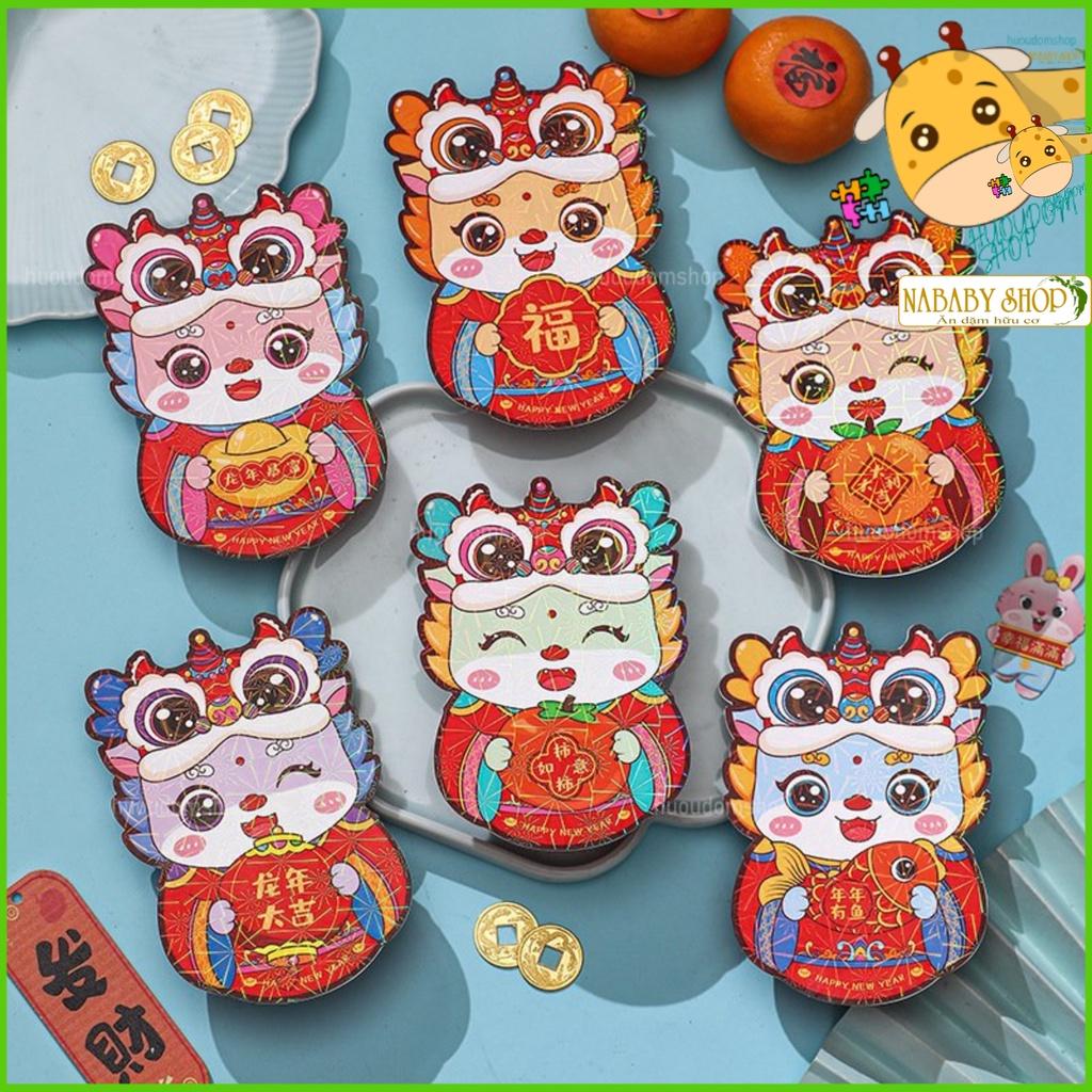 [Mẫu mới] Bao lì xì tết hoạt hình phản quang loại xịn, tết lì xì chibi 2024, lì xì 2024 bán chạy