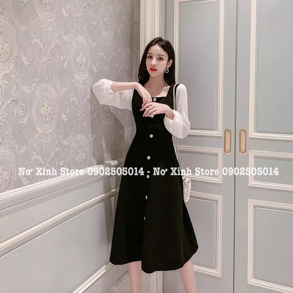 Đầm Hàn Quốc Công Sở Tay Dài Cao Cấp Size M-L-XL-XXL ( kèm ảnh thật
