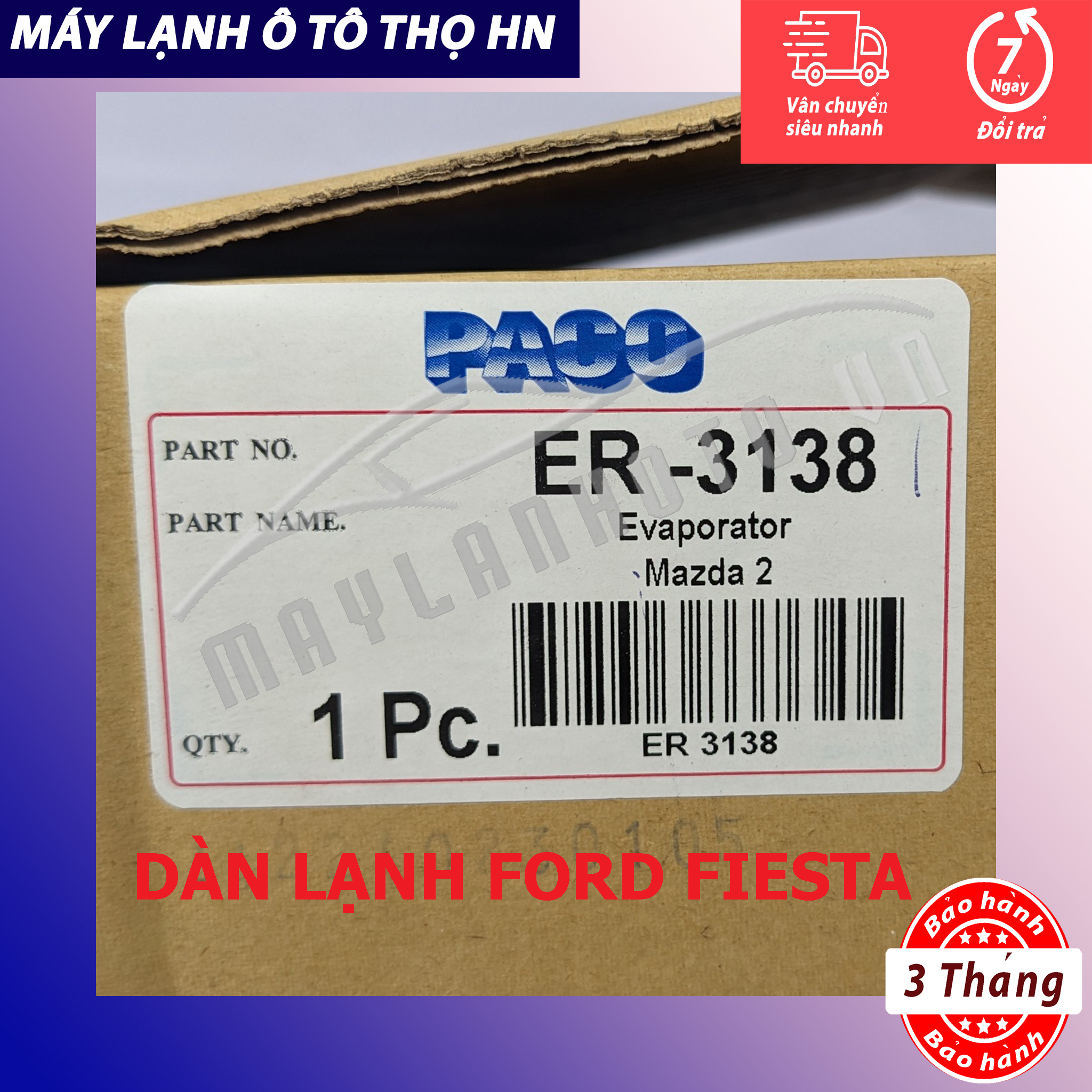 Dàn lạnh Ford Fiesta - Mazda 2 2010 2011 2012 2013 2014 Hàng xịn Thái Lan 10 11 12 13 14