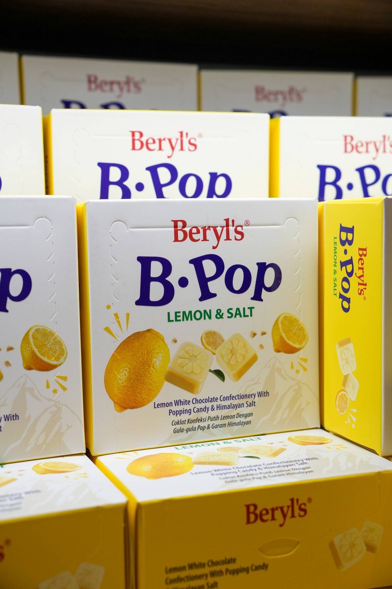 Socola Beryl's B-Pop Lemon &amp; Salt 50g - Beryl's B.POP Lemo With Popping &amp; Himalaya