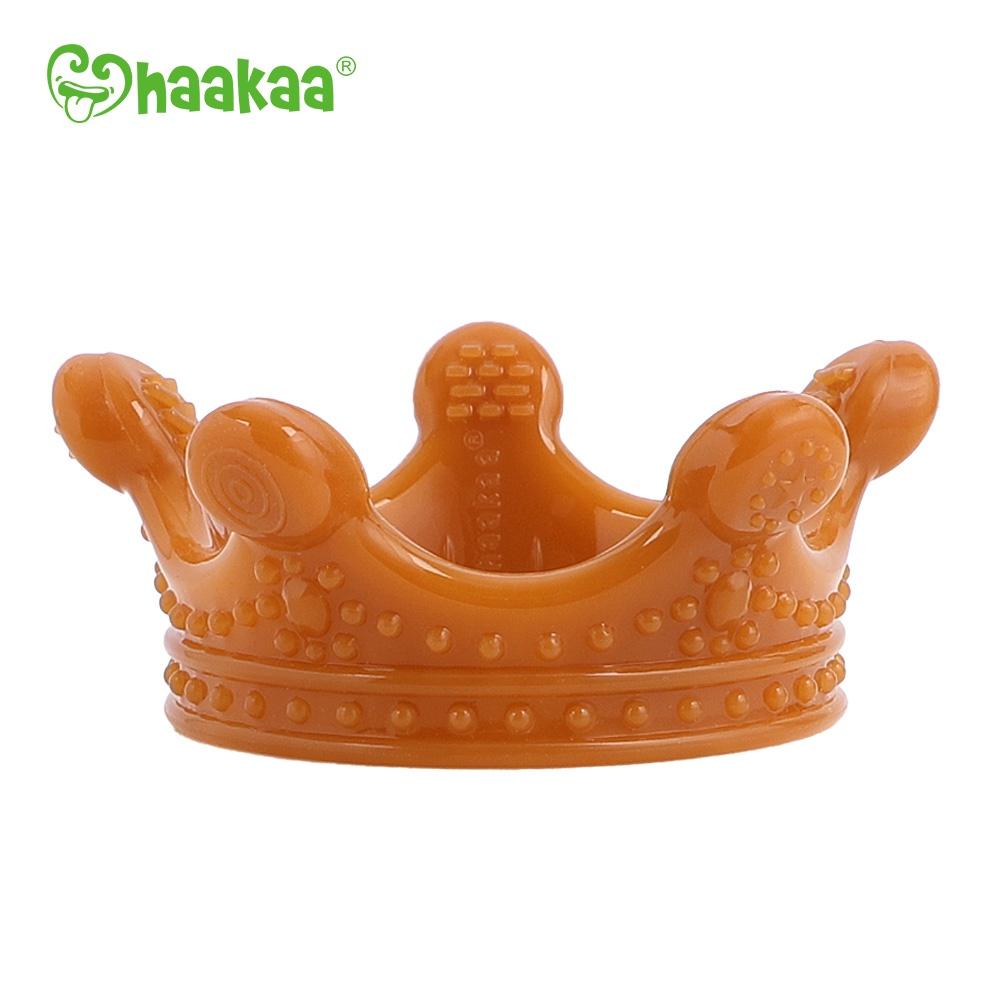 Gặm nướu hình vương miện cho bé Haakaa. Chất liệu silicone cao cấp, an toàn. Không chứa BPA, PVC và phthalate