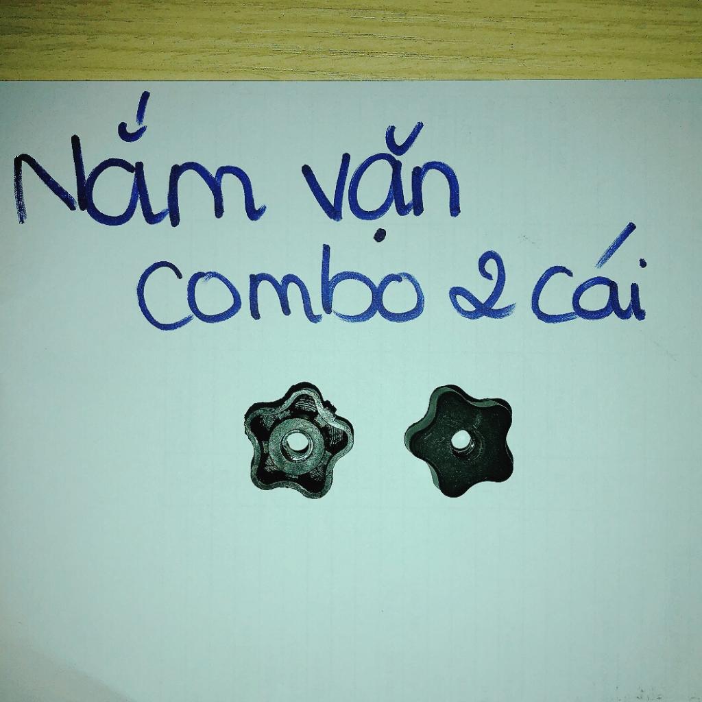 Núm vặn tay bông mai nhựa ren bằng thép