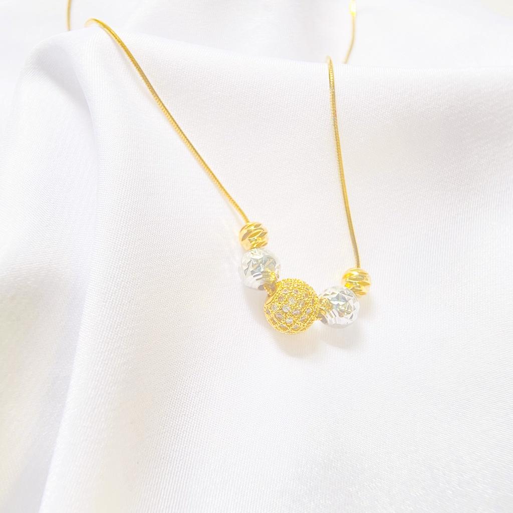 Dây chuyền ANTA Jewelry ATJ5020, vòng cổ liền mặt bi quả cầu mix rất đẹp