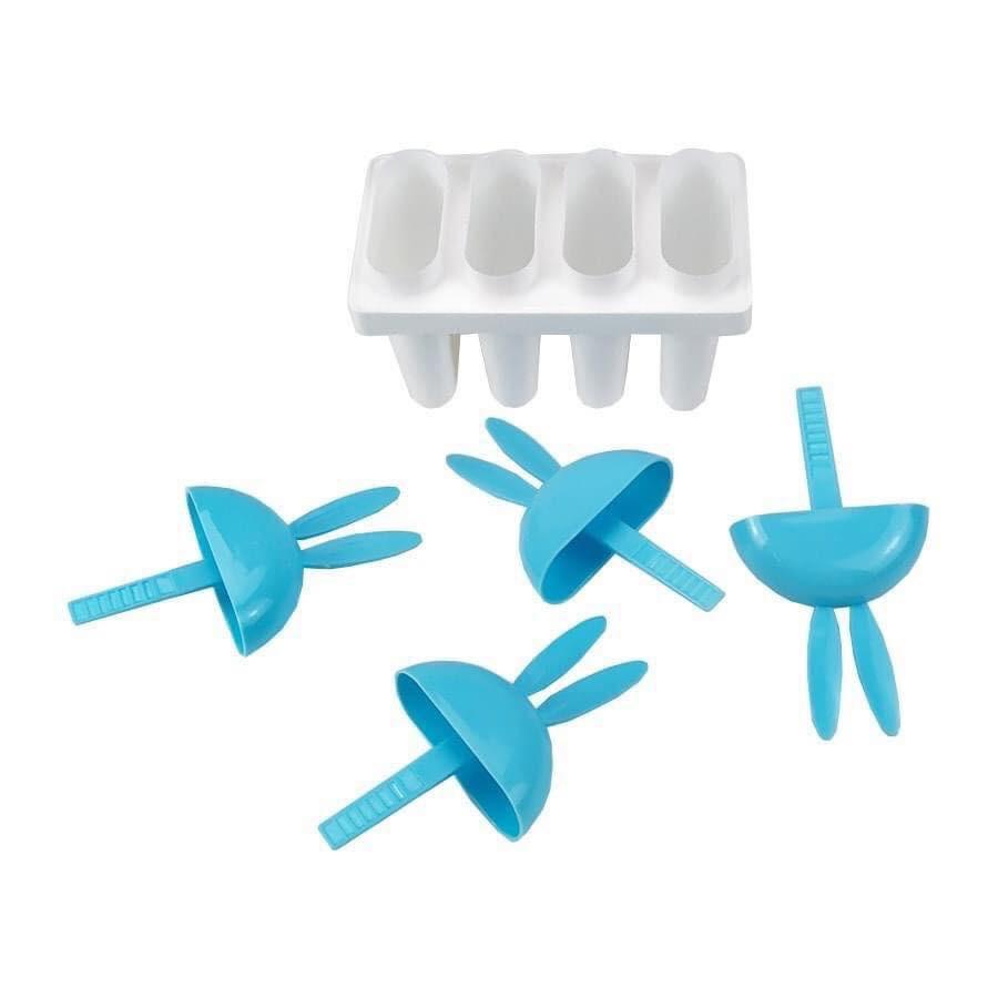 KHUÔN LÀM KEM KHUÔN LÀM KEM 6 NGĂN HÌNH THỎ MỚI - giao màu ngẫu nhiên