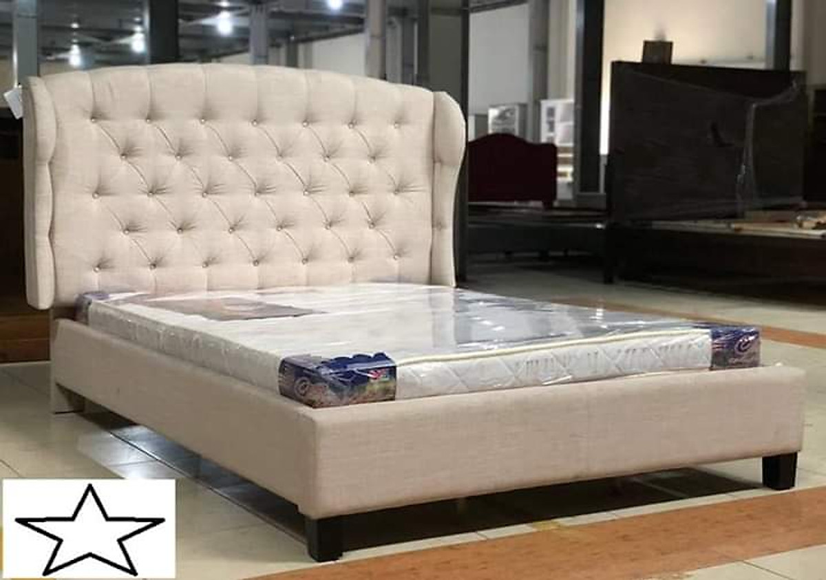 Giường ngủ Châu Âu Juno Sofa kích thước 1m6 hoặc 1m8 x 2m