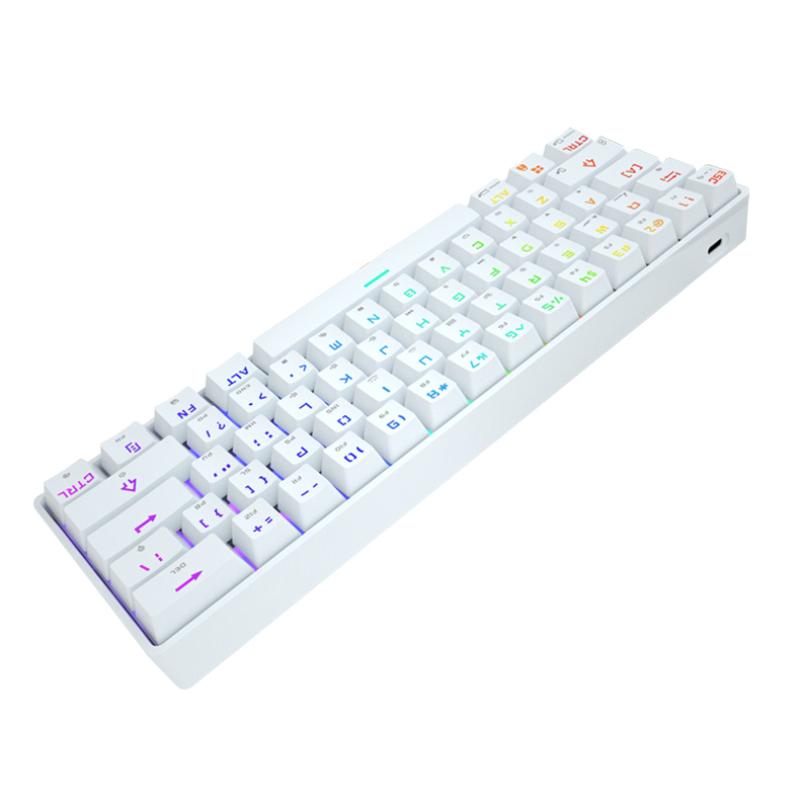 Bluetooth-Tương Thích Chế Độ Kép Cơ RGB Nhiều Hiệu Ứng Ánh Sáng 61 Phím Máy Tính Bảng Điện Thoại Di Động Xanh Cho máy Tính Game Thủ