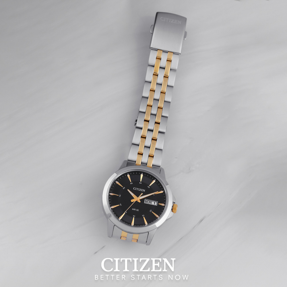 Đồng Hồ Nam Citizen Dây Thép Không Gỉ BF2018-52E - Mặt Đen (41mm)